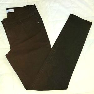 Loft mid-rise black skinny jeans